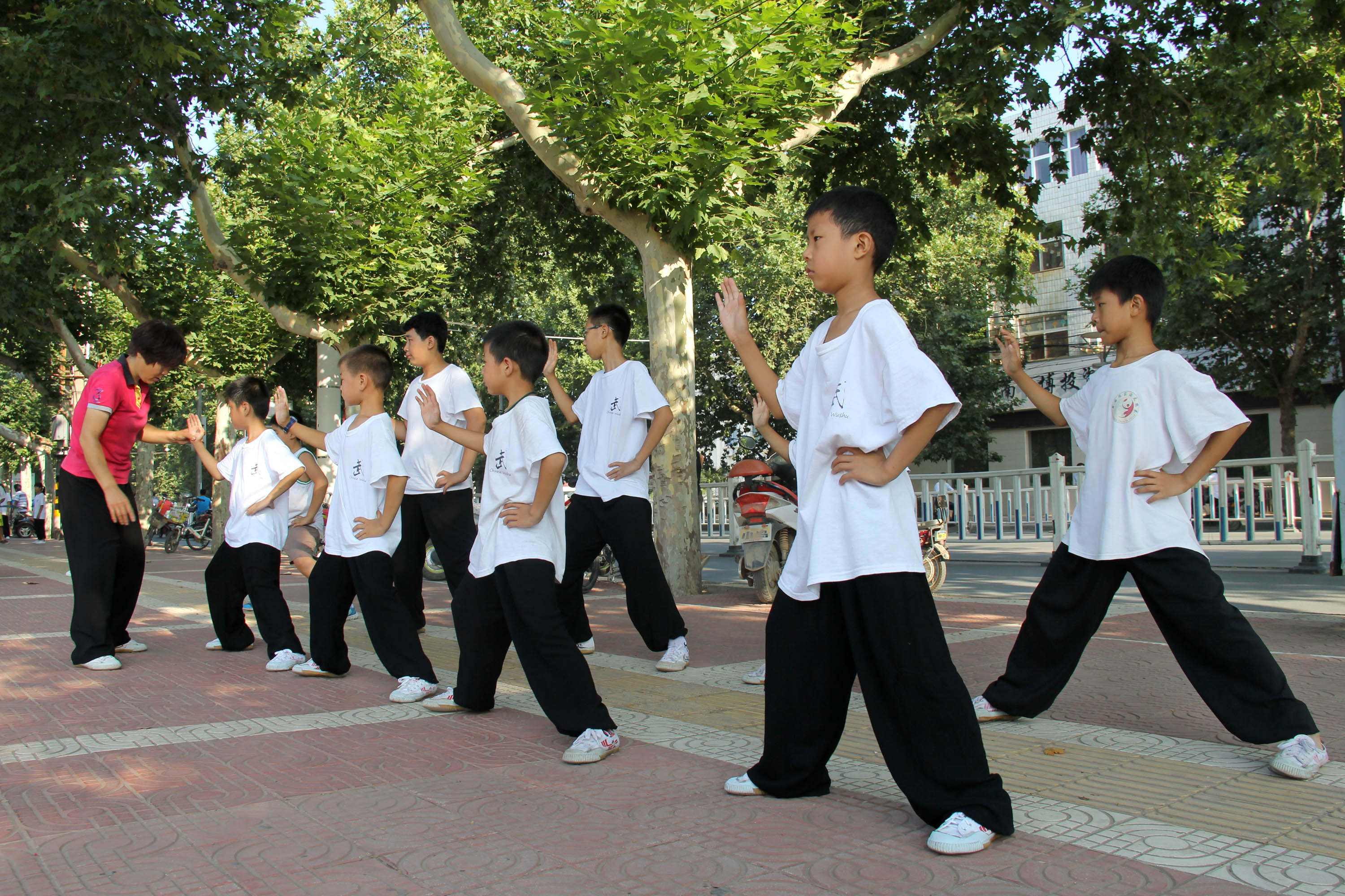 温县:练拳学艺度暑假(图)